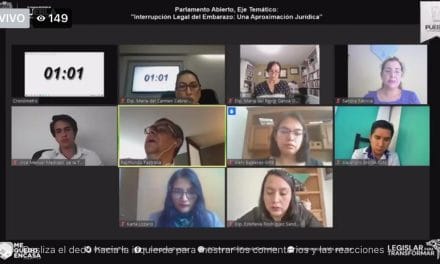 La ciudadanía ejerció su derecho a expresarse en la mesa de Parlamento Abierto sobre “Interrupción legal del embarazo; una aproximación jurídica