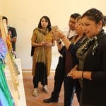 Niñas, niños y jóvenes de Xoxtla exponen obras de cartonería en Centro Histórico